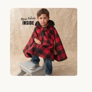 Car Seat Poncho 4t, extra warm, detachable hood